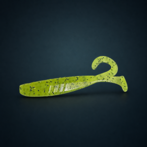 Lime Time lime-green soft plastic fishing lure