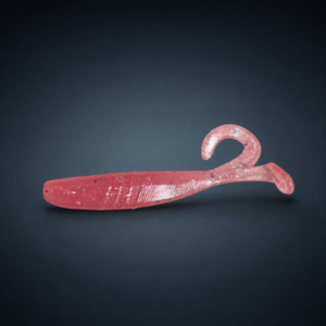 Pink Flash pink-glitter soft plastic fishing lure